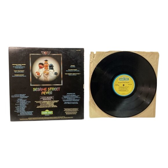 Vintage 1978 Sesame Street Fever Vinyl LP Album Record Disco Theme CTW Records - Picture 2 of 4